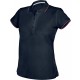Polo Manches Courtes Femme, Couleur : Navy / Red / White, Taille : S