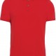 Polo Jersey Manches Courtes Homme, Couleur : Red (Rouge), Taille : S
