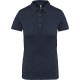 Polo Jersey Manches Courtes Femme, Couleur : French Navy Heather, Taille : XS