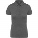 Polo Jersey Manches Courtes Femme, Couleur : Grey Heather, Taille : XS
