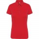 Polo Jersey Manches Courtes Femme, Couleur : Red (Rouge), Taille : XS