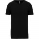 T-Shirt Manches Courtes Col V Homme, Couleur : Black (Noir), Taille : S