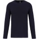 T-Shirt Col Rond Manches Longues Homme, Couleur : Navy (Bleu Marine), Taille : S