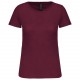 T-Shirt Bio150Ic Col Rond Femme, Couleur : Wine, Taille : XS