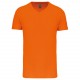T-Shirt Bio150Ic Col V Homme, Couleur : Orange, Taille : S