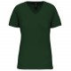 T-Shirt Bio150Ic Col V Femme, Couleur : Forest Green, Taille : XS