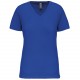 T-Shirt Bio150Ic Col V Femme, Couleur : Light Royal Blue, Taille : XS