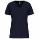 T-Shirt Bio150Ic Col V Femme, Couleur : Navy, Taille : XS