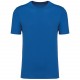 T-Shirt Col Rond Manches Courtes Unisexe , Couleur : Light Royal Blue, Taille : XS