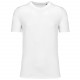T-Shirt Col Rond Manches Courtes Unisexe , Couleur : White, Taille : XS