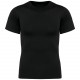 T-Shirt Seconde Peau Écoresponsable Manches Courtes Homme, Couleur : Black, Taille : S / M