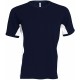T-Shirt Bicolore Manches Courtes : Tiger , Couleur : Navy / White, Taille : 3XL