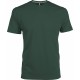 T-Shirt Col Rond Manches Courtes, Couleur : Forest Green, Taille : 3XL