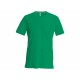 T-Shirt Col Rond Manches Courtes, Couleur : Kelly Green, Taille : 3XL