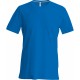 T-Shirt Col Rond Manches Courtes, Couleur : Light Royal Blue, Taille : 3XL