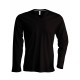 T-Shirt Homme Col V Manches Longues, Couleur : Chocolate, Taille : 3XL