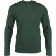 T-Shirt Homme Col Rond Manches Longues, Couleur : Forest Green, Taille : 3XL