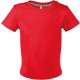T-Shirt Manches Courtes Bébé, Couleur : Red (Rouge), Taille : 3 Mois