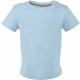 T-Shirt Manches Courtes Bébé, Couleur : Sky Blue (Bleu Ciel), Taille : 3 Mois