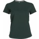 T-Shirt Col Rond Manches Courtes Femme, Couleur : Forest Green, Taille : 3XL