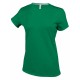 T-Shirt Col Rond Manches Courtes Femme, Couleur : Kelly Green, Taille : 3XL