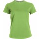 T-Shirt Col Rond Manches Courtes Femme, Couleur : Lime (Vert Citron), Taille : 3XL