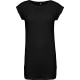 T-Shirt Long Femme, Couleur : Black (Noir), Taille : S / M