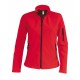 Veste Softshell Femme, Couleur : Red (Rouge), Taille : S