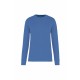 Sweat-Shirt Écoresponsable Col Rond Enfant , Couleur : Light Royal Blue, Taille : 4 / 6 Ans