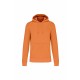 Sweat-Shirt Écoresponsable à Capuche Homme, Couleur : Light Orange, Taille : 4XL