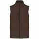 Bodywarmer Softshell Homme, Couleur : Chocolate, Taille : S