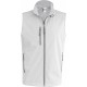 Bodywarmer Softshell, Couleur : White (Blanc), Taille : S