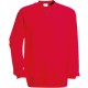 SWEAT-SHIRT COL ROND UNISEXE, Couleur : Red (Rouge), Taille : 3XL