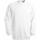 SWEAT-SHIRT COL ROND UNISEXE, Couleur : White (Blanc), Taille : 3XL