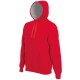 SWEAT-SHIRT CAPUCHE, Couleur : Red (Rouge), Taille : 3XL