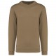 Sweat-Shirt Col Rond Unisexe, Couleur : Camel, Taille : XS