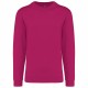 Sweat-Shirt Col Rond Unisexe, Couleur : Fuchsia, Taille : XS