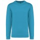 Sweat-Shirt Col Rond Unisexe, Couleur : Hawaii Blue, Taille : XS