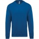 Sweat-shirt col rond, Couleur : Light Royal Blue, Taille : XS