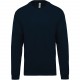 Sweat-shirt col rond, Couleur : Navy (Bleu Marine), Taille : XS