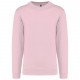 Sweat-Shirt Col Rond Unisexe, Couleur : Pale Pink, Taille : XS