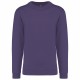 Sweat-Shirt Col Rond Unisexe, Couleur : Purple, Taille : XS