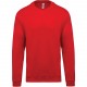 Sweat-shirt col rond, Couleur : Red (Rouge), Taille : XS