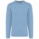 Sweat-Shirt Col Rond Unisexe, Couleur : Sky Blue, Taille : XS