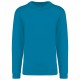 Sweat-Shirt Col Rond Unisexe, Couleur : Tropical Blue, Taille : XS