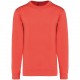 Sweat-Shirt Col Rond Unisexe, Couleur : True Coral, Taille : XS