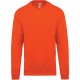 Sweat-shirt col rond enfant, Couleur : Orange, Taille : 10 / 12 Ans