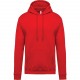 Sweat-shirt capuche homme, Couleur : Red (Rouge), Taille : XS