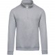 Sweat-shirt col zippé, Couleur : Oxford Grey, Taille : 3XL