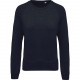 Sweat-shirt BIO col rond manches raglan femme, Couleur : French Navy Heather, Taille : L